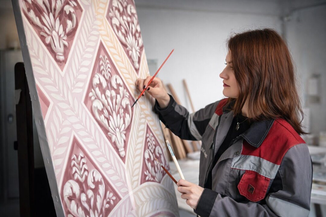 Эскизы росписи архитектурных объемов Краснодолинного (Елизаветина) павильона