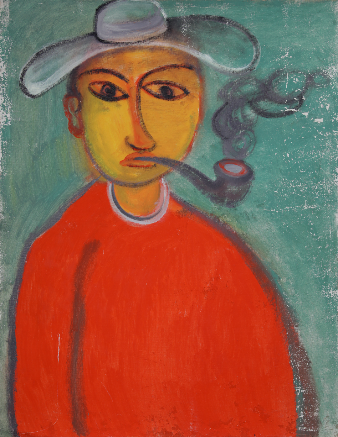 Геннадий Устюгов. Человек курит трубку мира. 1993