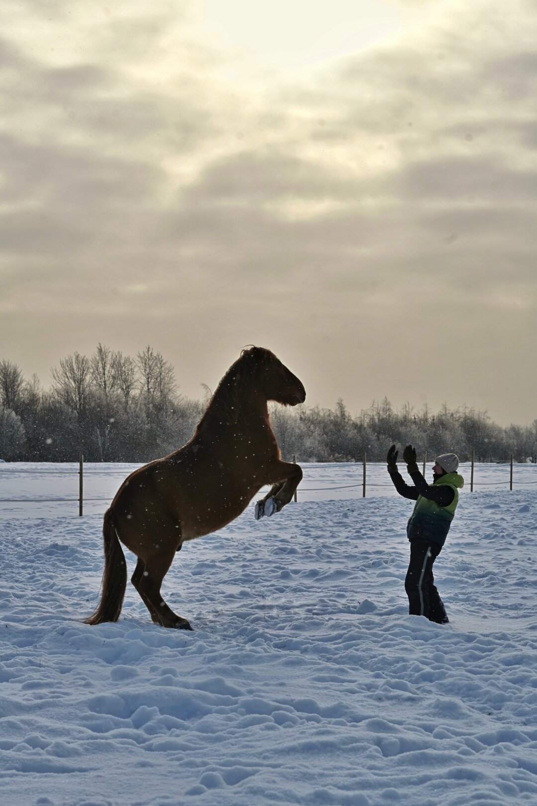 Инна Дитман и Берт репетируют «свечку»
