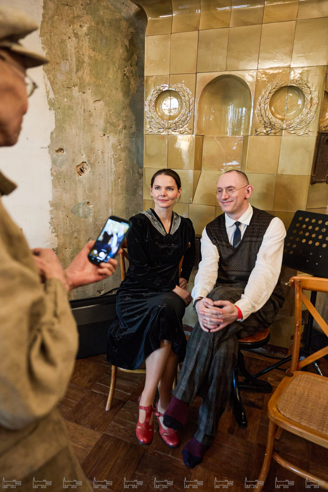 Елизавета Боярская и Борис Павлович на открытии