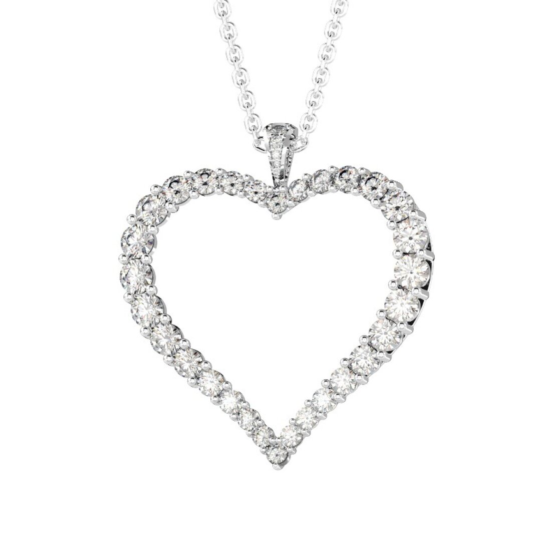 Колье Roman Nikonov, 2 875 000 руб. Это мэтч: минималистичная подвеска-сердце (с 35 бриллиантами!) и деликатная тонкая цепочка