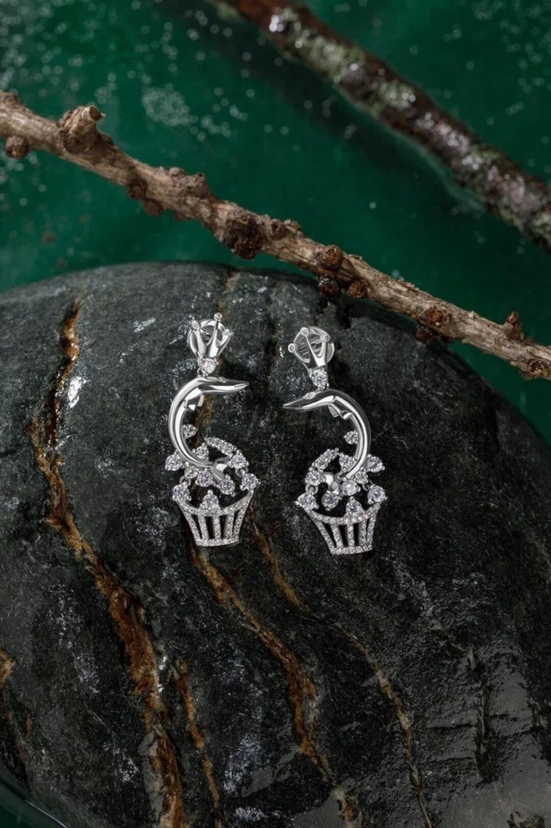 Серьги «По щучьему велению», коллекция «Сказки»