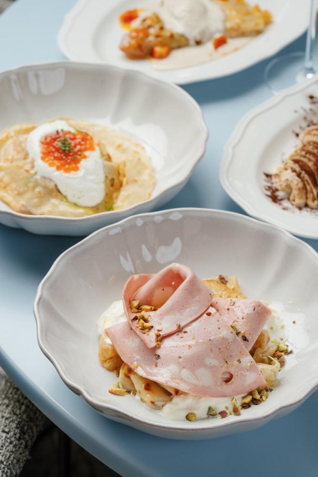 Блины с мортаделлой из «Августа»