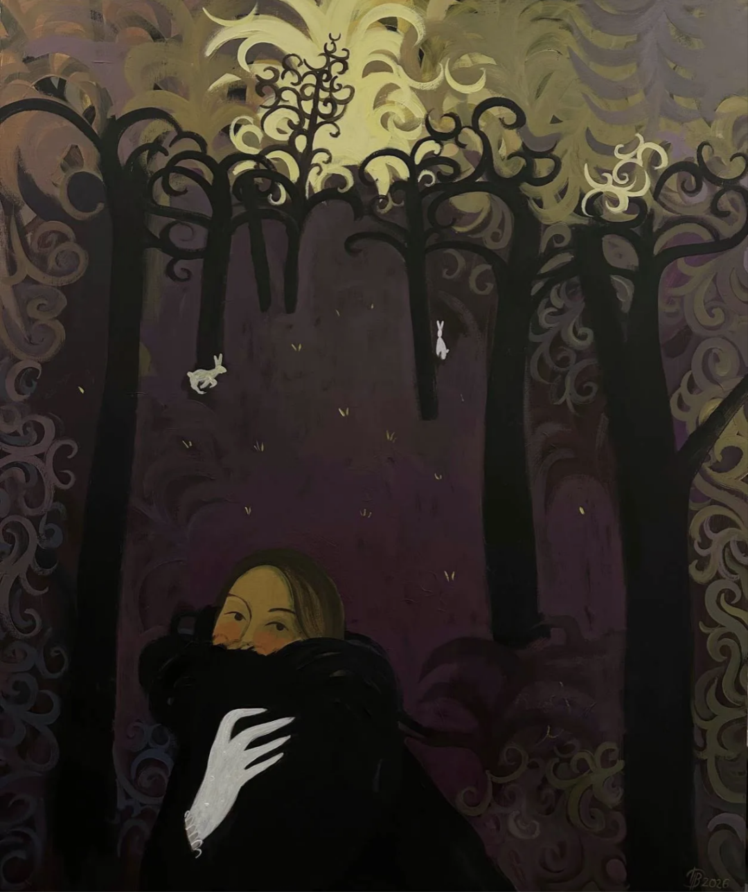 Лера Попова, «Пустая грусть», галерея Sample Акрил, холст. Уникальное произведение. Россия, 2025