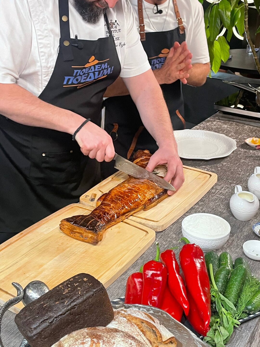 Съемки «Поедем, поедим!» в ресторане «Эсквайр