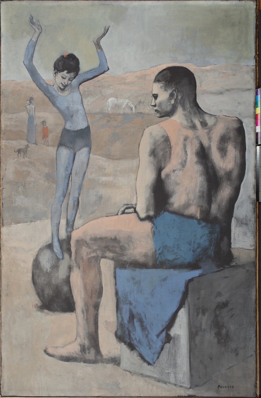 Пабло Пикассо. «Девочка на шаре», 1905