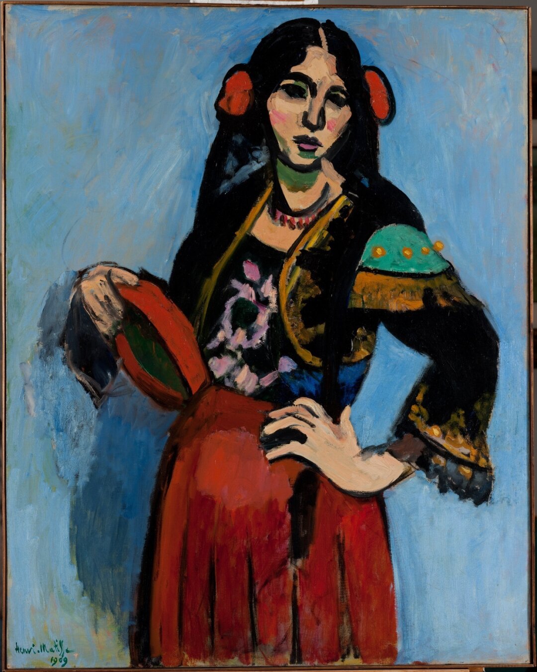 Анри Матисс. «Испанка с бубном», 1909