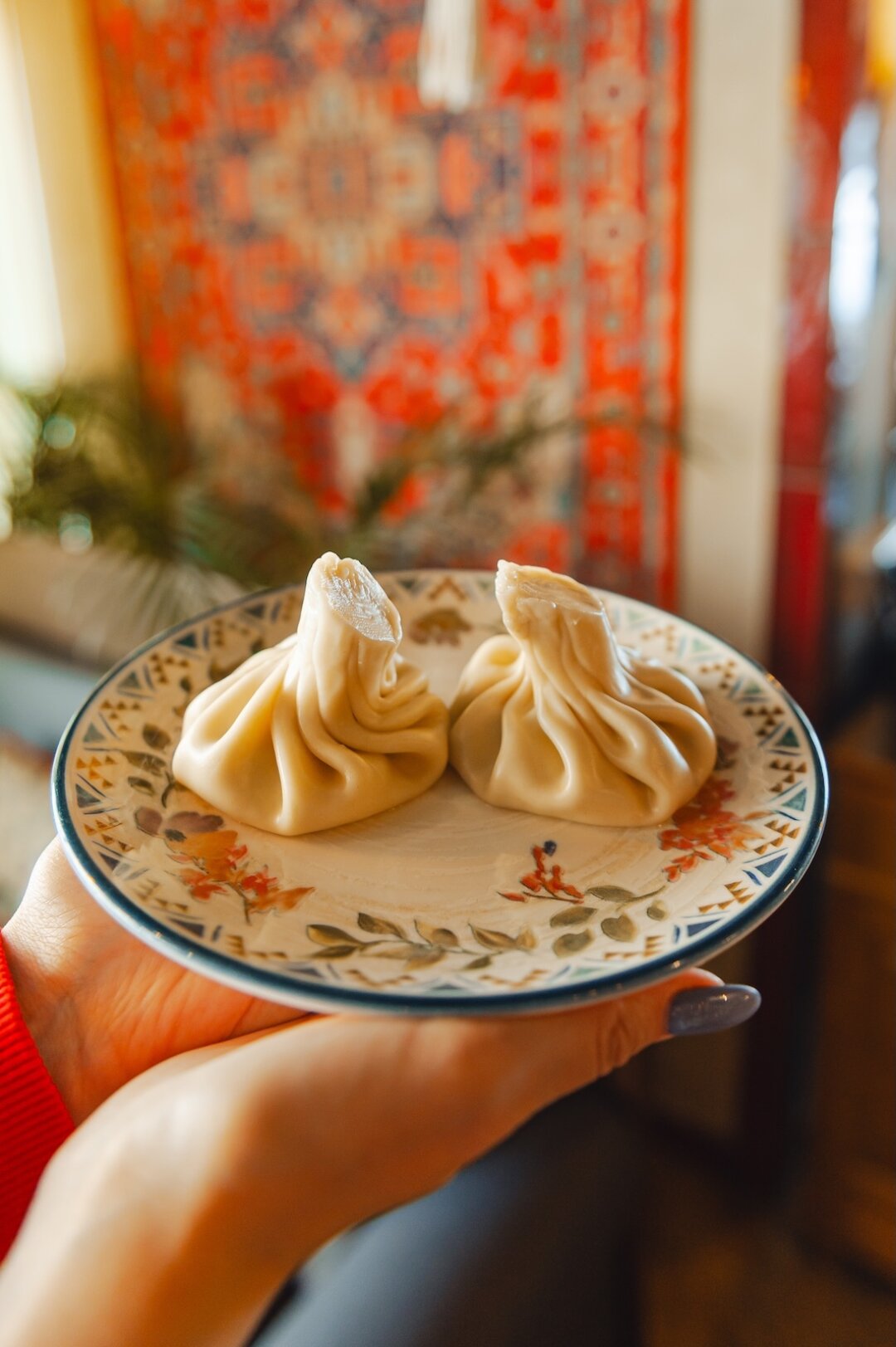 Хинкали с курицей и сыром