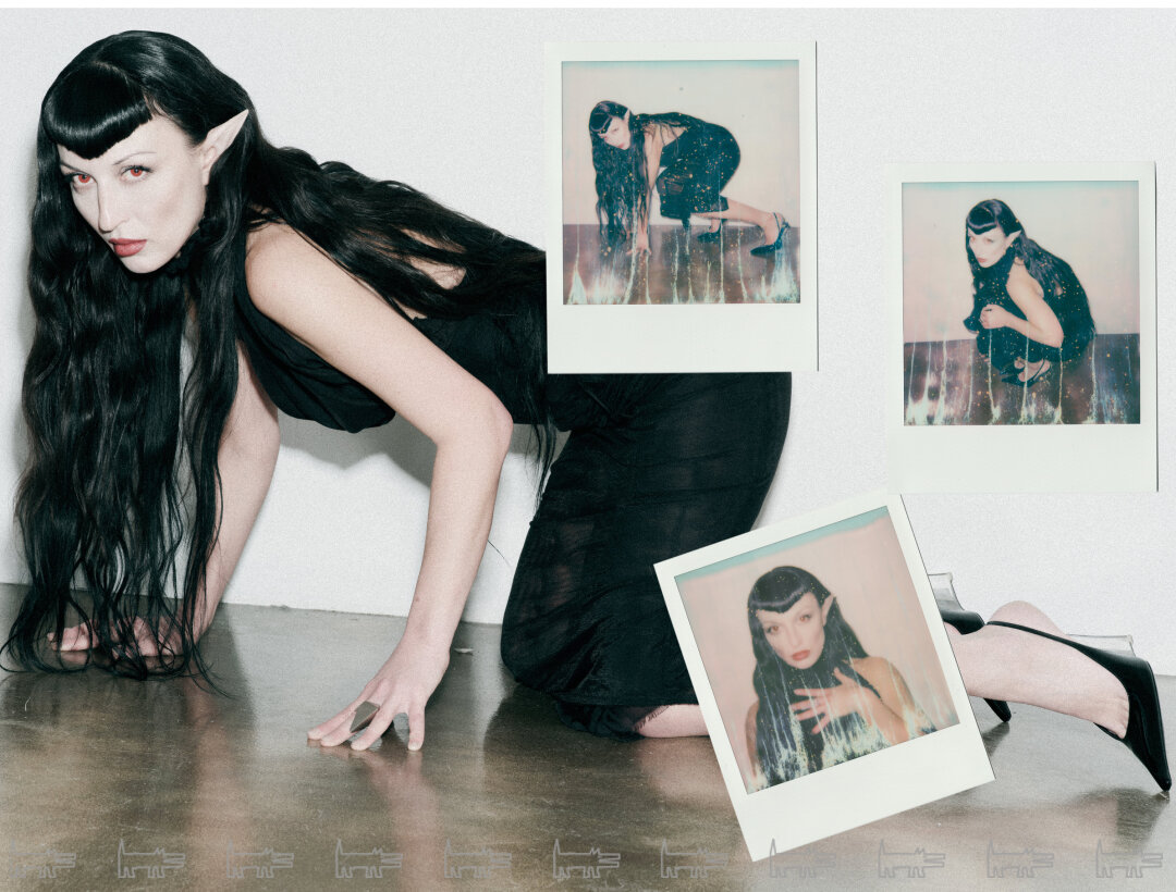 На Фаризе: платье DILARA FINDIKOGLU