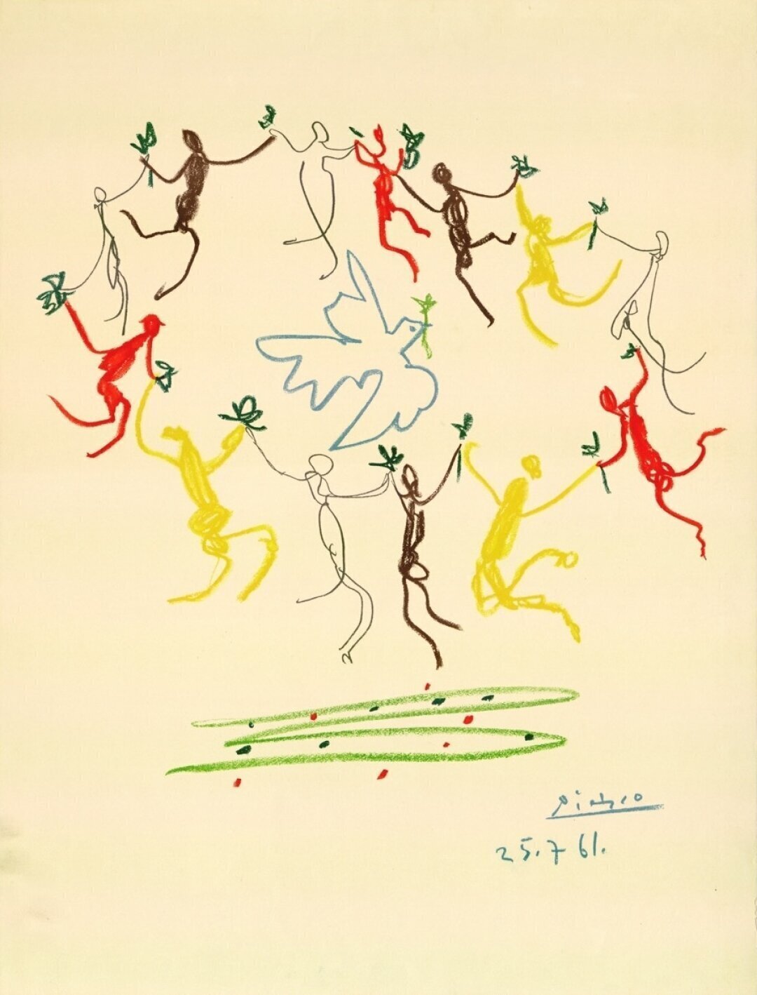 Пабло Пикассо. Хоровод народов. 1961