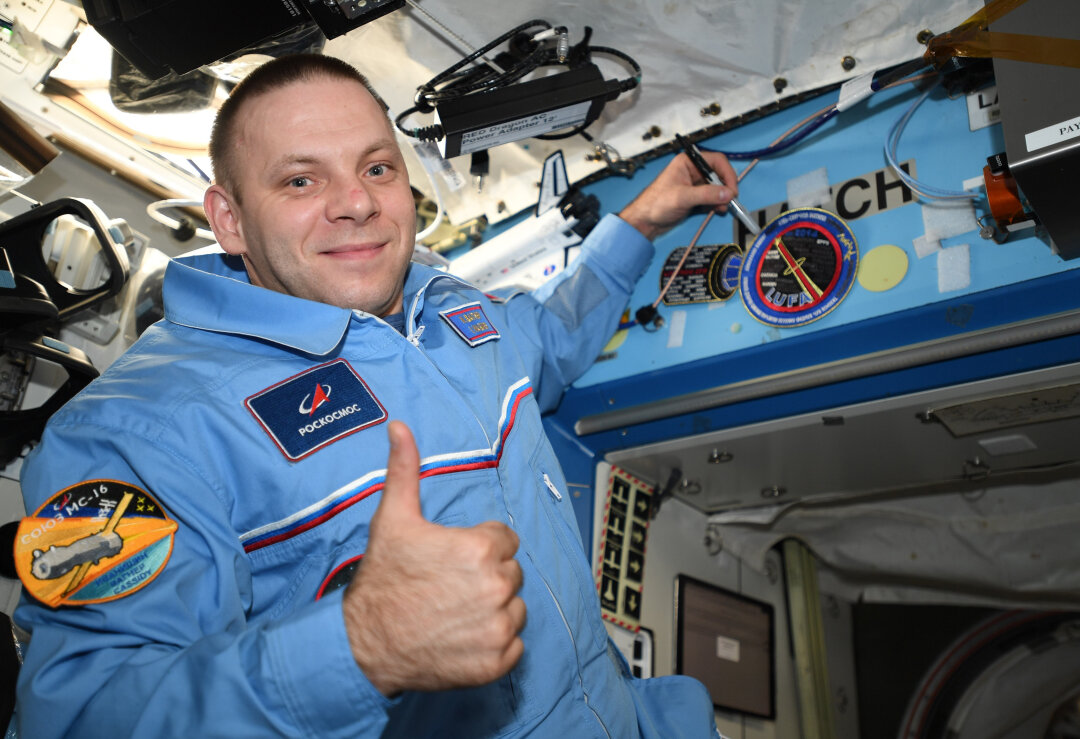 На МКС во время первого полета