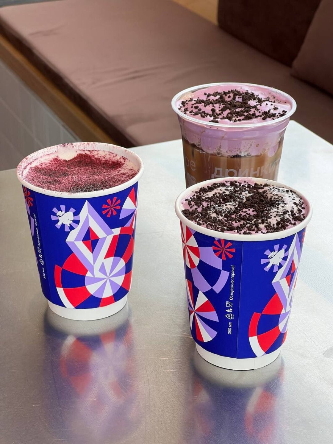 Весенняя коллекция с ежевикой и таро в «Дринкит»