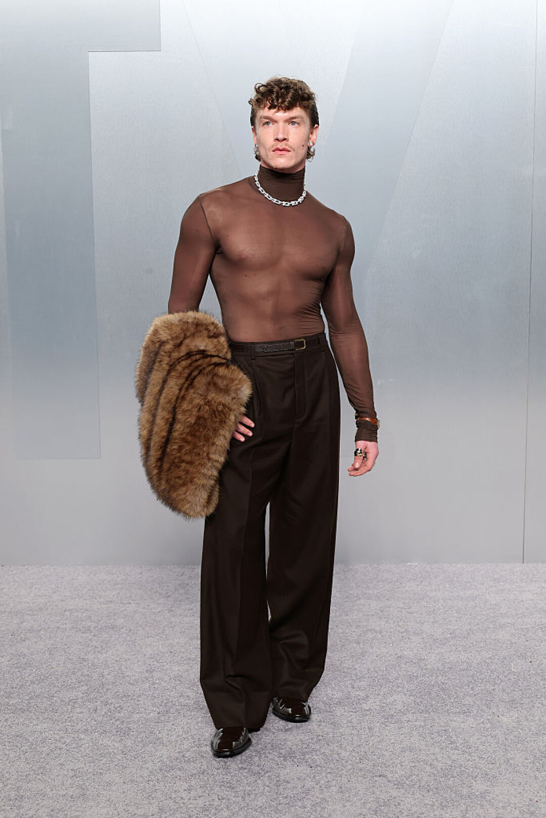 Коннор Сторри в Saint Laurent