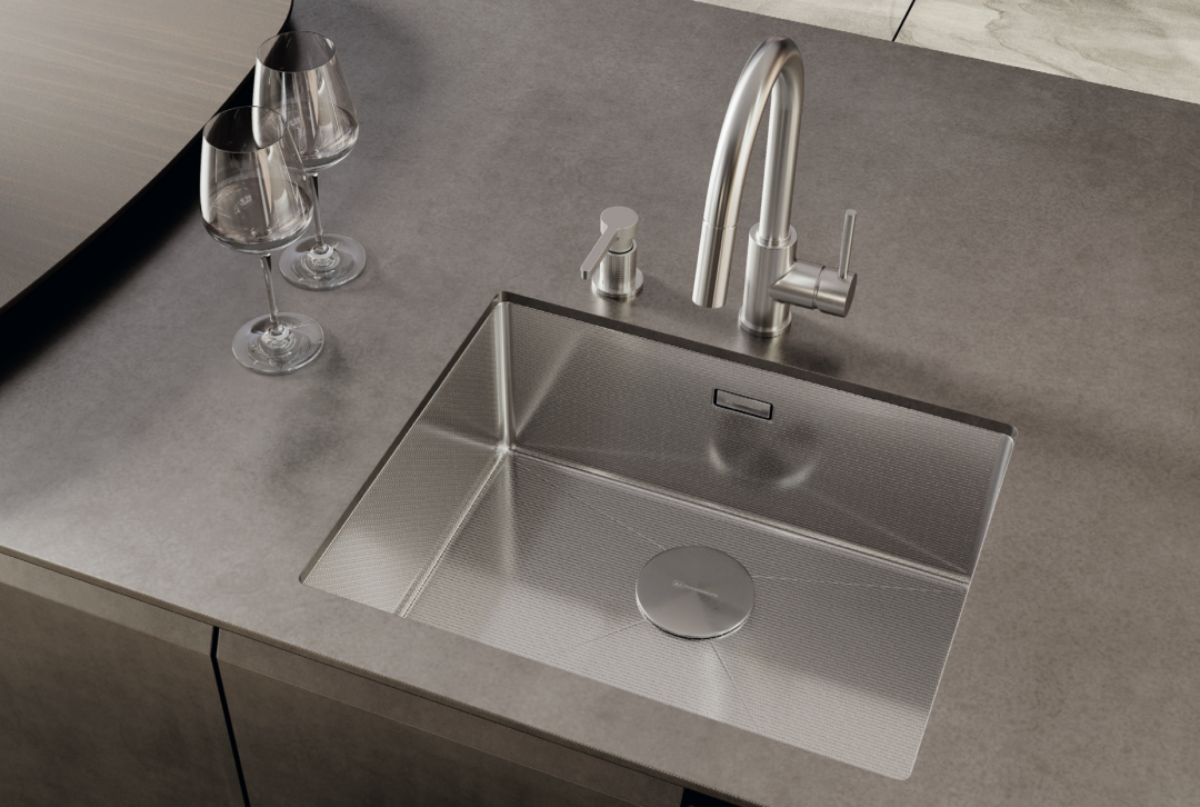 Мойка Taki Microdecor с тиснением из хромоникелевой стали