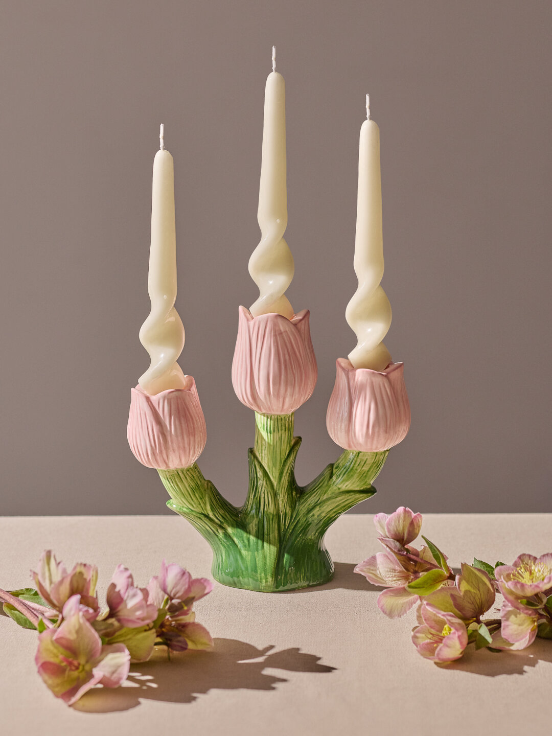 Подсвечник Floret для трех свечей из коллекции Blossom