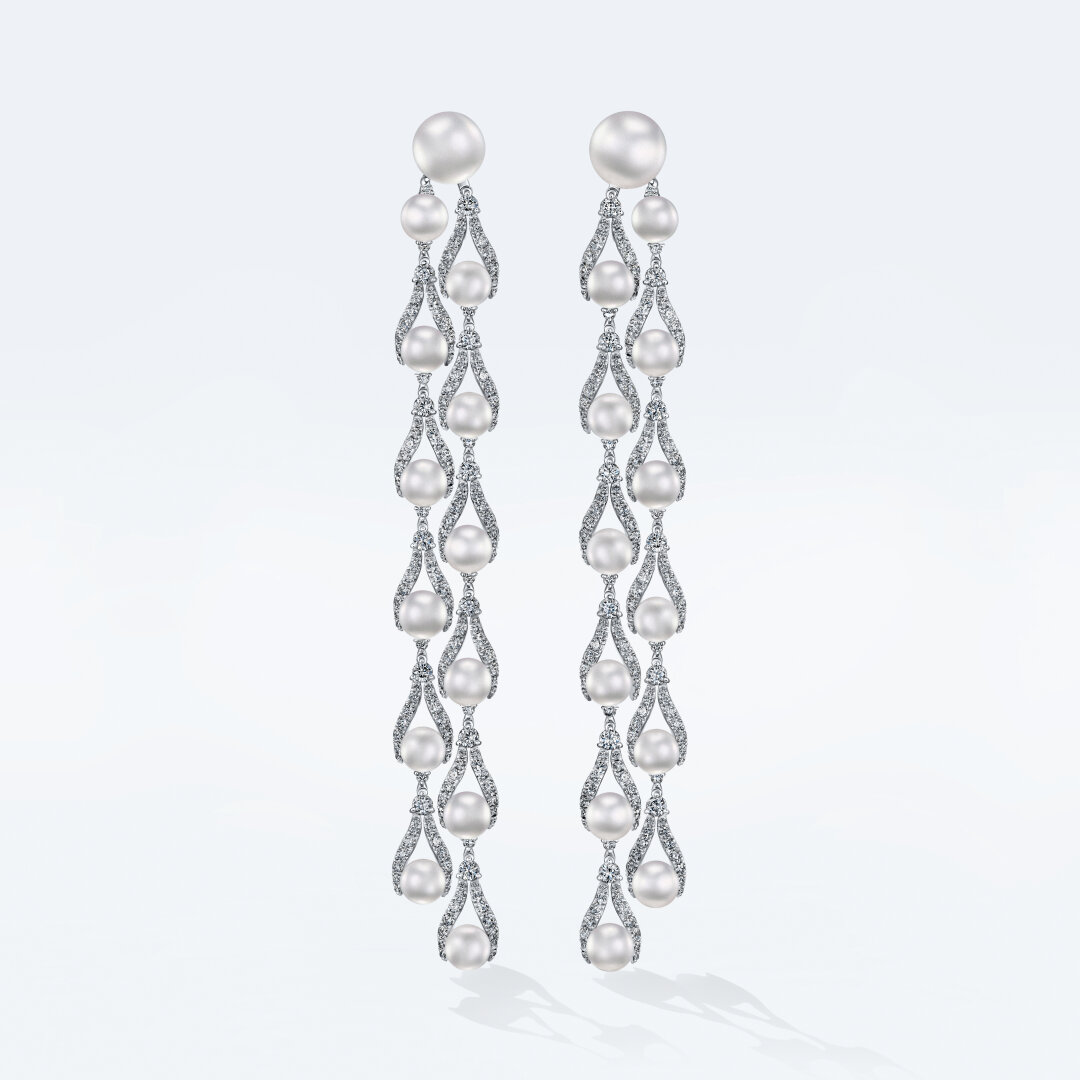 Серьги с жемчугом из коллекции «Коронация» POSIÉ, 3 098 400 руб.