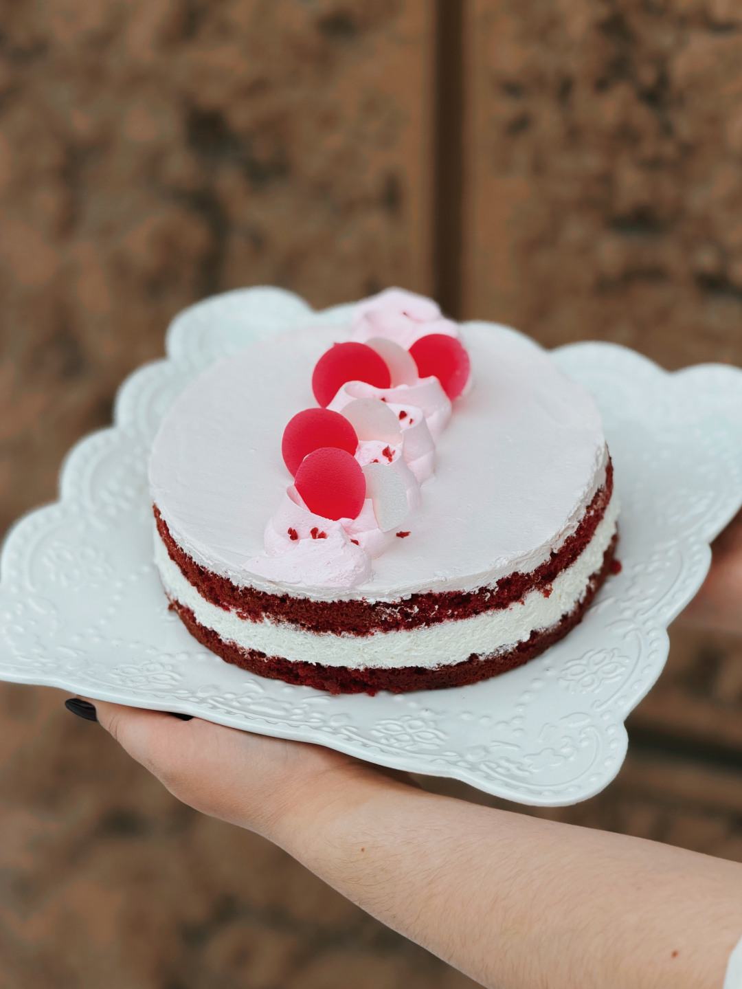 Торт «Бархат и малина»