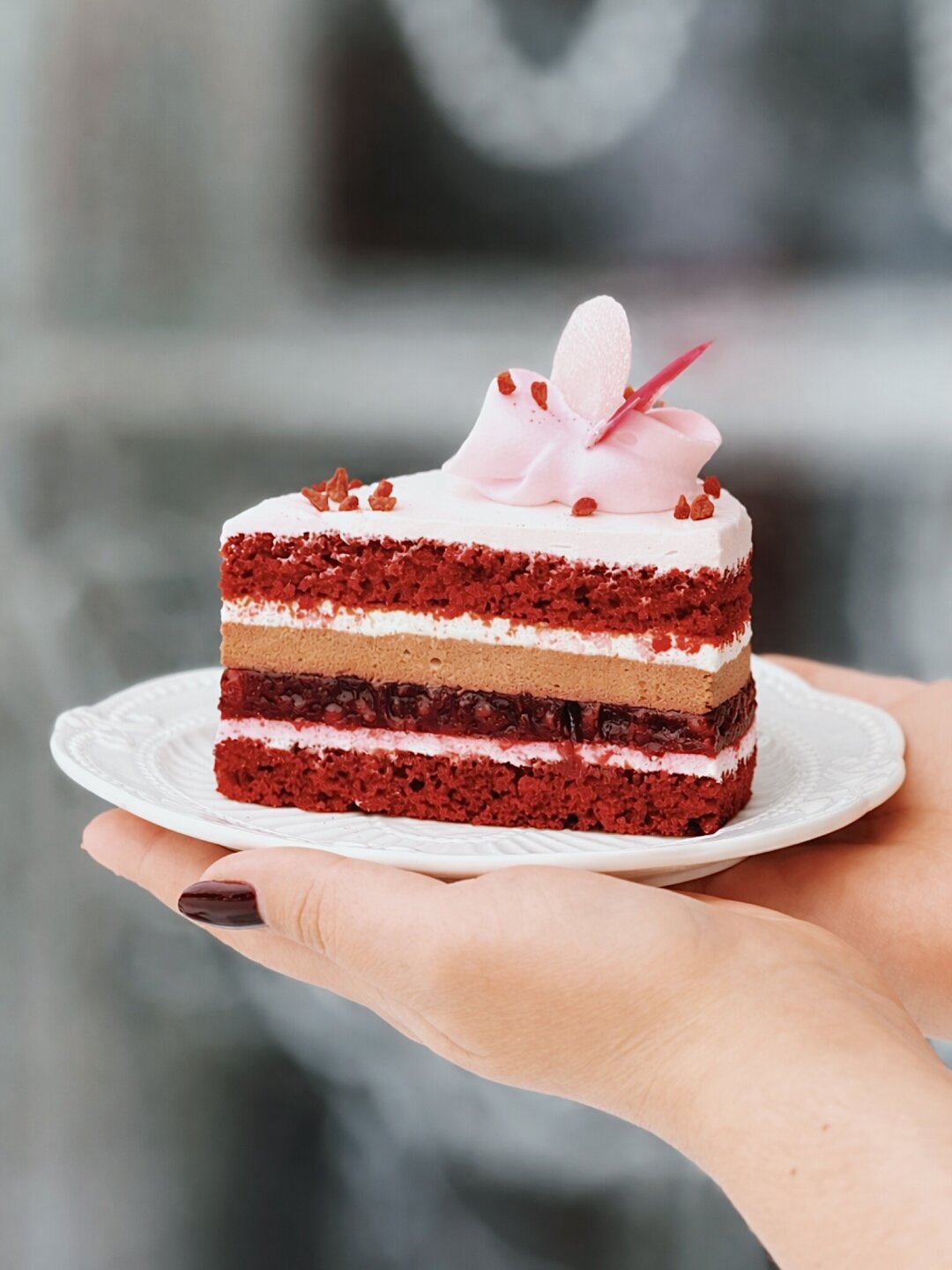 Торт «Бархат и малина»