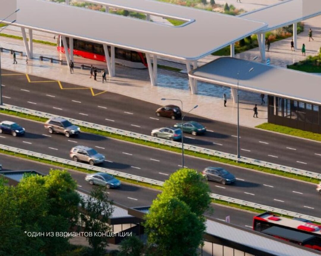 Один из вариантов концепции нового автовокзала на шоссе Космонавтов
