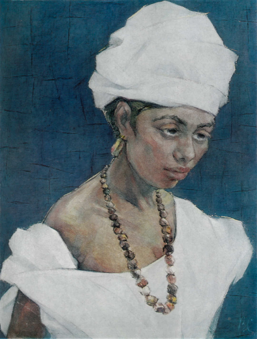 «Жених убит расистами» (1970) — одна из самых сильных работ Владимир Соколова с изображением девушки из Ганы