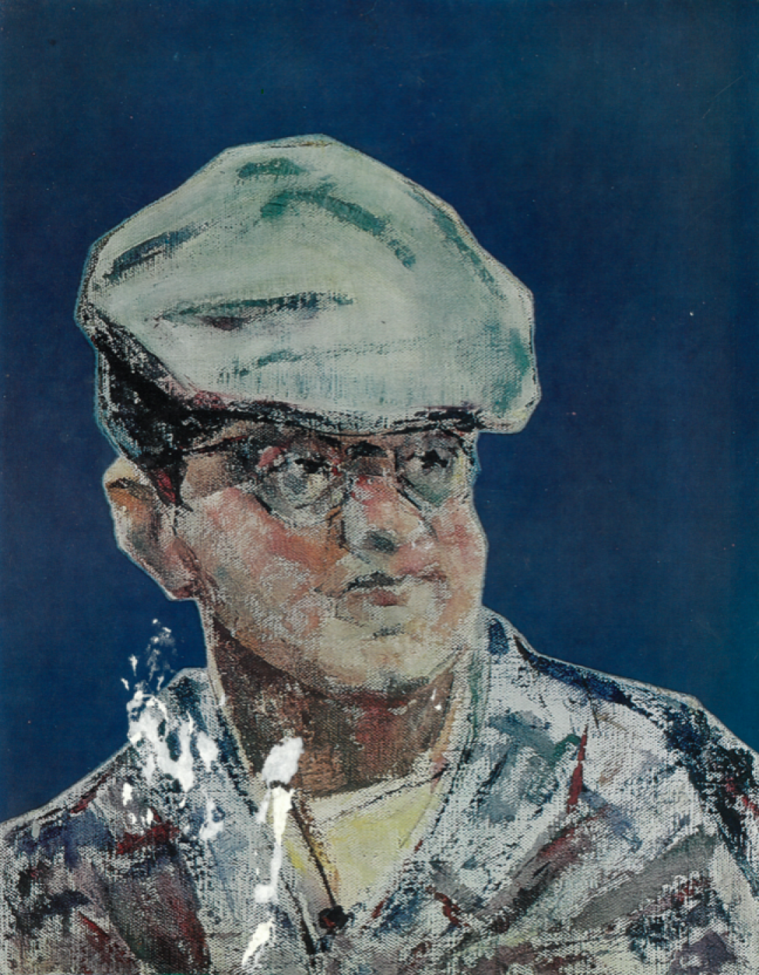 «Докер» — работа с изображением бельгийского рабочего, с которым Владимир Соколов познакомился в мастерской во время визита иностранной делегации