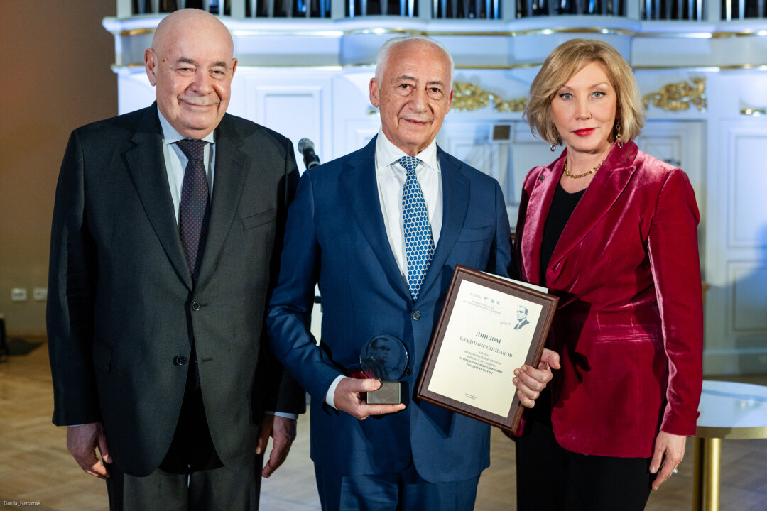 Татьяна  Архипова. Михаил Швыдкой, Владимир Спиваков, Татьяна Архипова