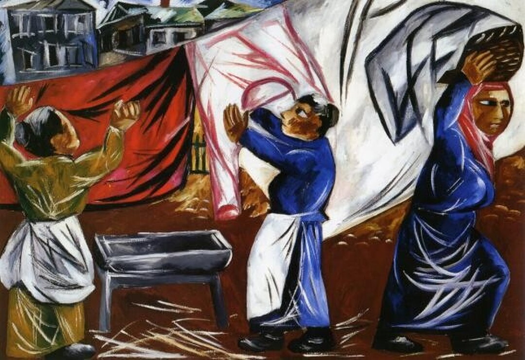 Наталья Гончарова. Прачки. 1911