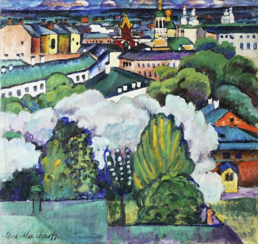 Илья Машков. Городской пейзаж (Москва). 1911