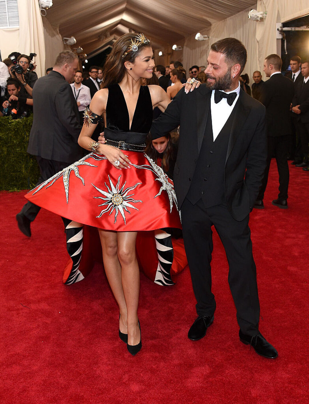 Зендея в Fausto Puglisi и Фаусто Пульизи на Met Gala 2015