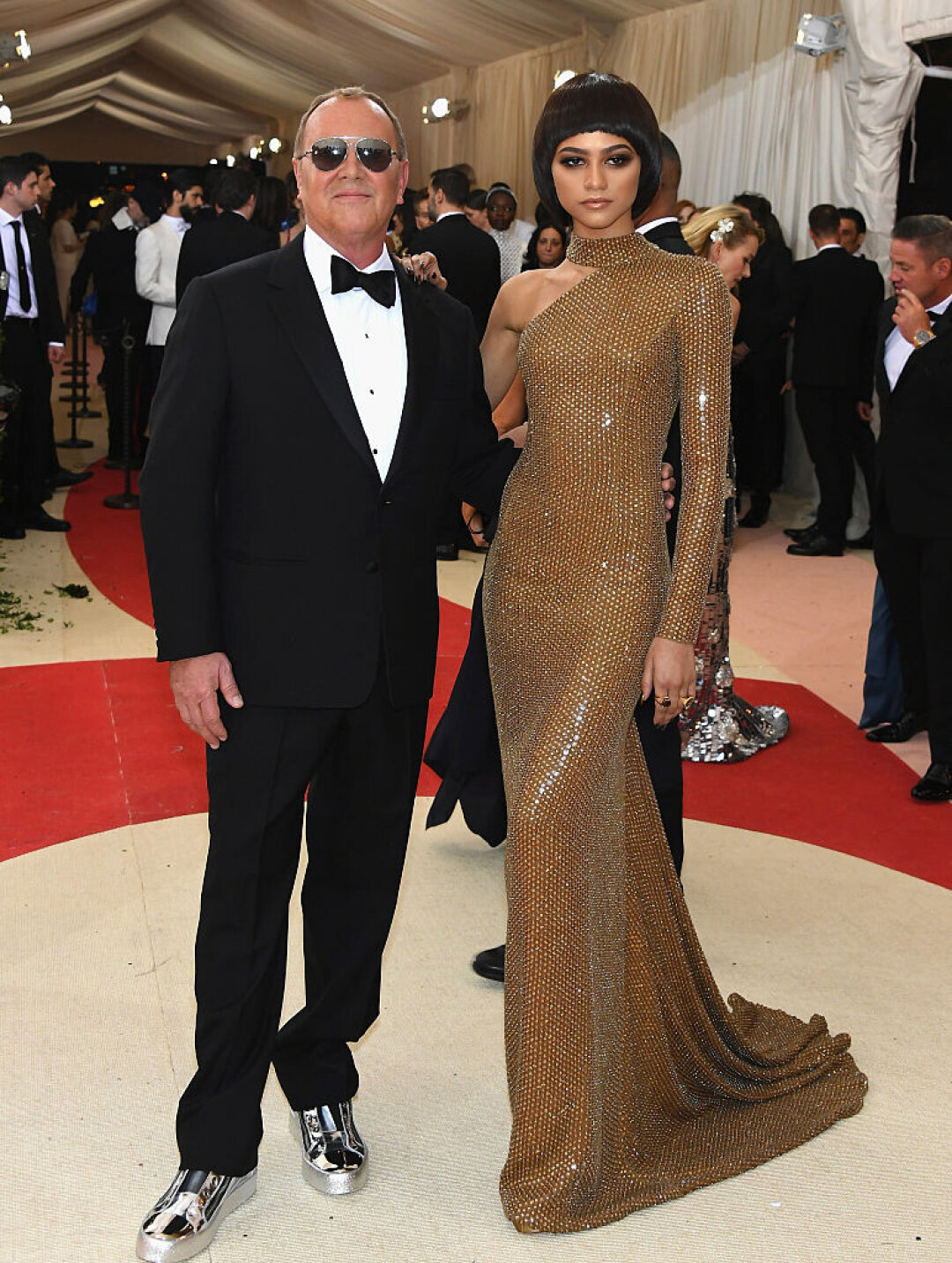 Зендея в Michael Kors и Майкл Корс на Met Gala, 2016