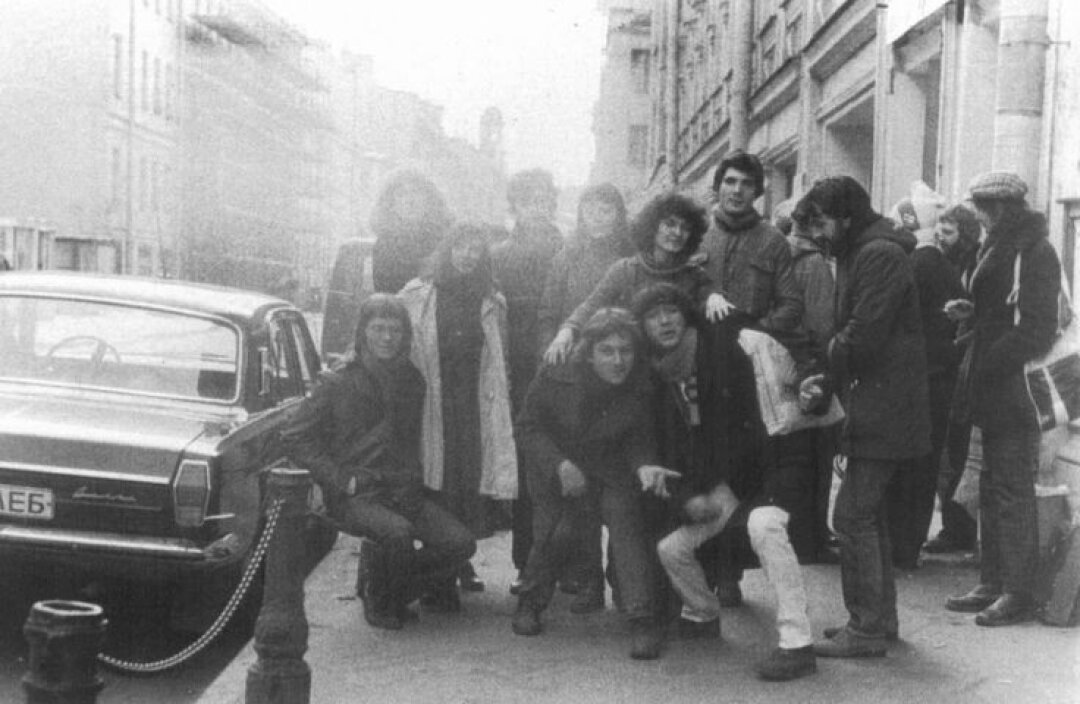 Виктор Цой и Майк Науменко. 1981 год.