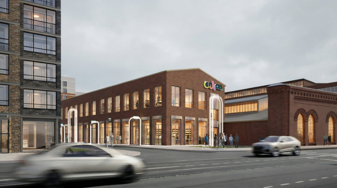 Визуализация нового пространства на проспекте Обуховской обороны, 38Б