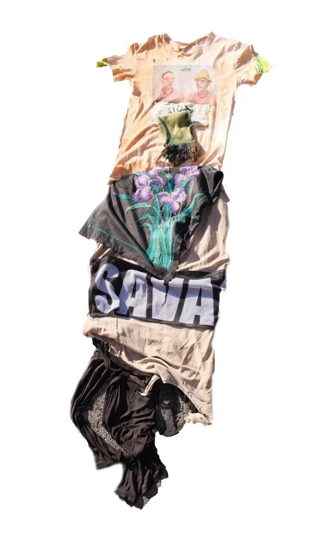 Текстильная скульптура авторства арт-группировки «Цветы Джонджоли»