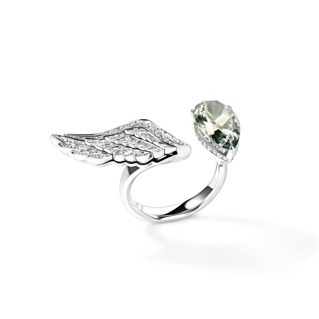 Feliksov Diamonds, 347 300 руб. Фауна и флора в драгоценной природе встречаются так: бриллиантовое крыло на кольце Feliksov Diamonds жадно тянется к