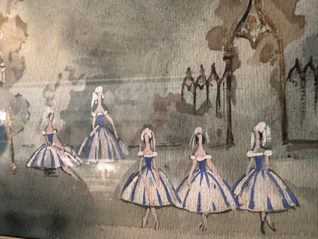 Эскиз к балету «Лебединое озеро» художника Татьяны Бруни 1943 года