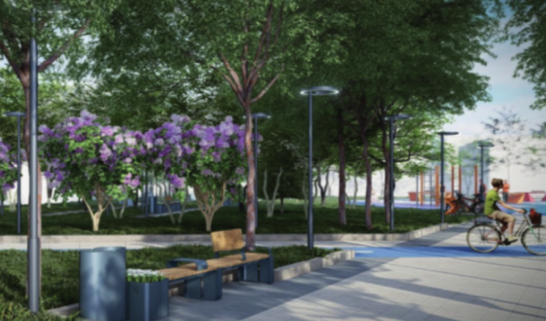 Сквер по улице Мира