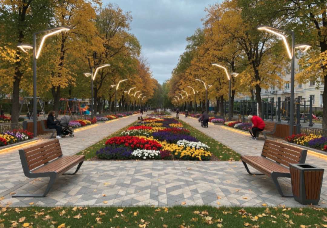 Бульвар по улице Дружбы