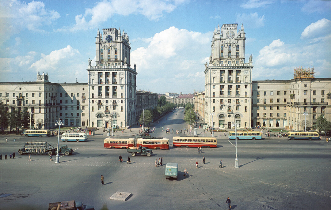 Минск. Привокзальная площадь. 1960-е