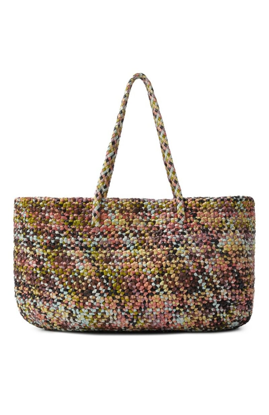 Dragon Diffusion, ДЛТ, 68 050 руб. Самый дофаминовый тоут сплели сумочные артизаны Dragon Diffusion — завязали множество крошечных узелков из кожаных