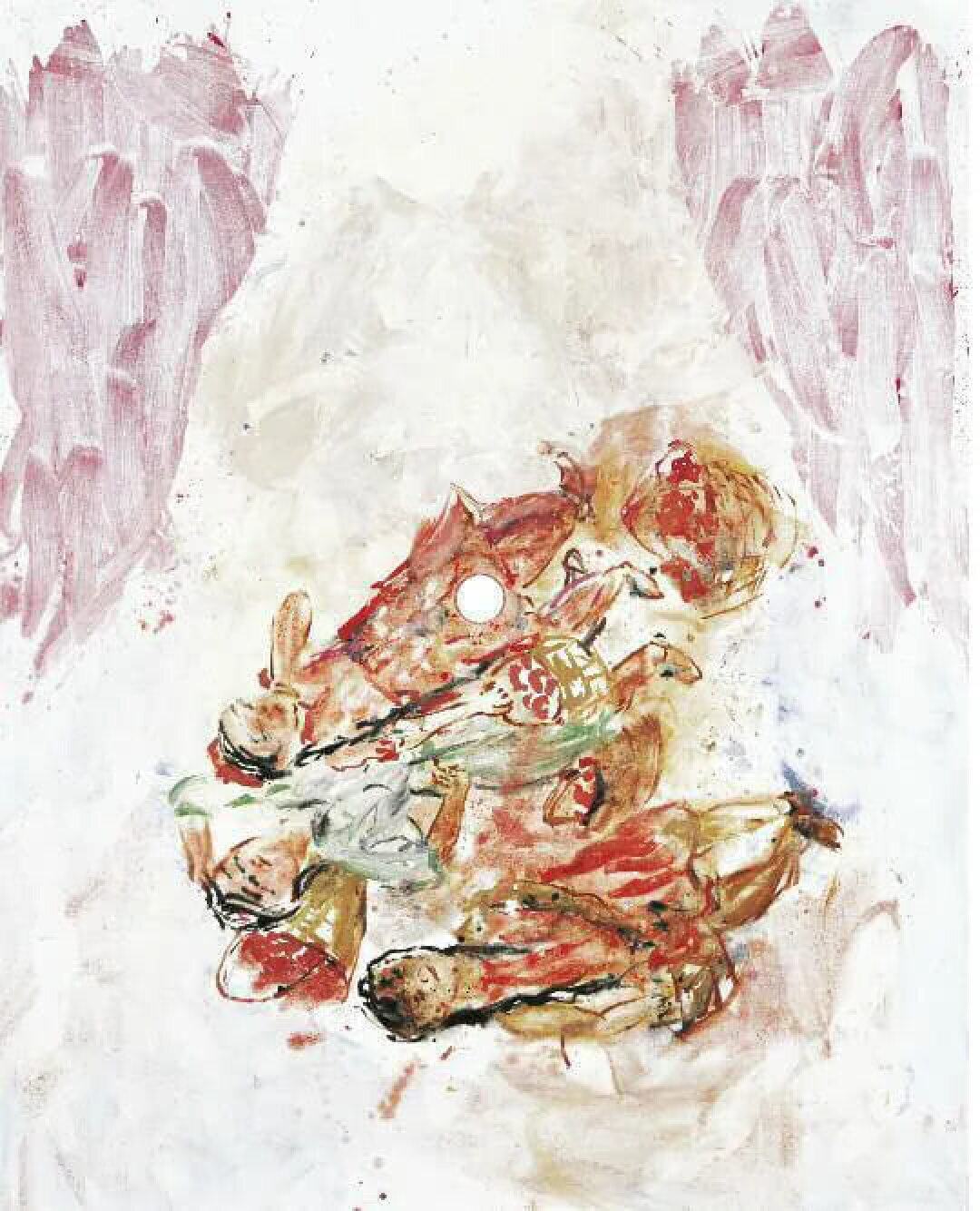 Георг Базелиц. Сбор помидоров (Зинаида Ковалевская). 1999