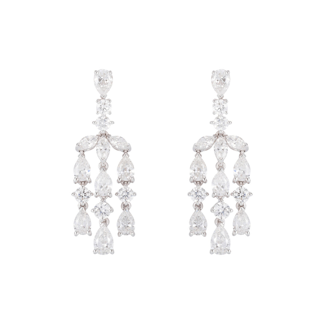 Серьги MERCURY из коллекции Classic. Белое золото, бриллианты