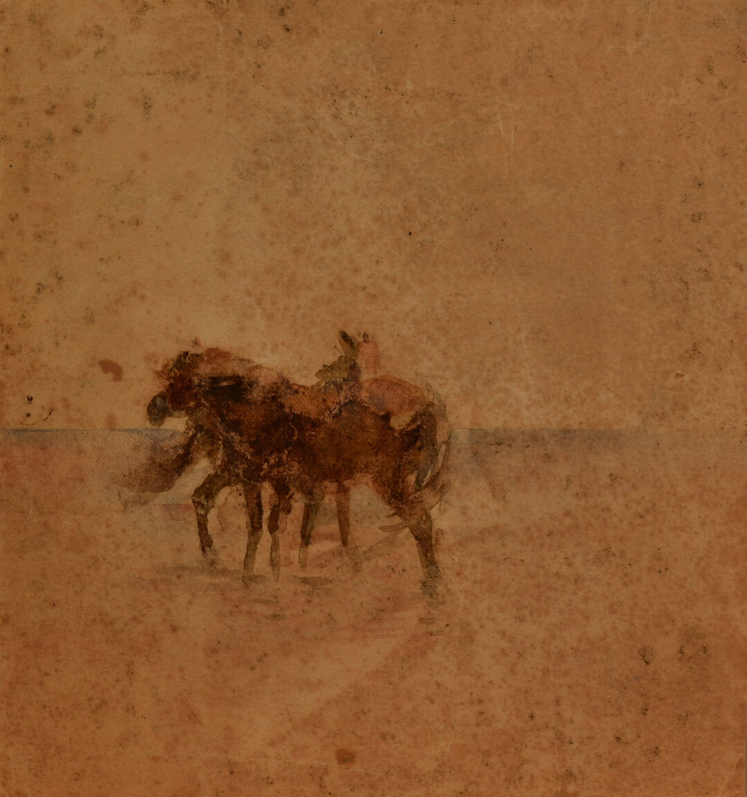 Валентин Серов. Этюд с лошадью. 1900-е