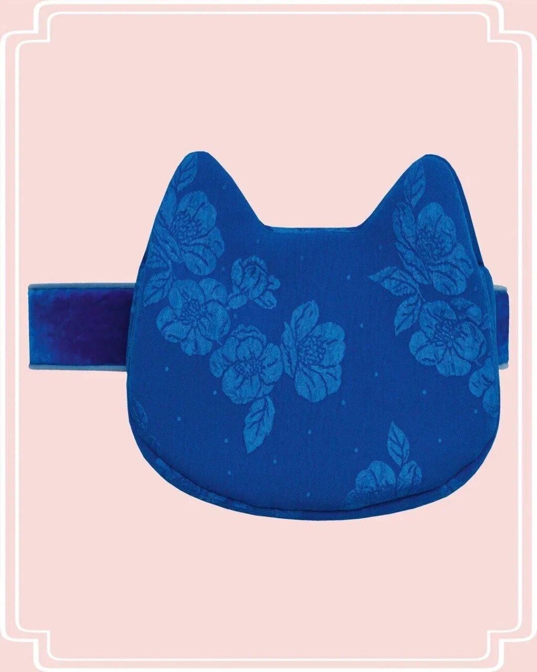Маст-хэв сезона — поясная котосумка Meowshka из жаккарда в остромодном кобальтовом оттенке
