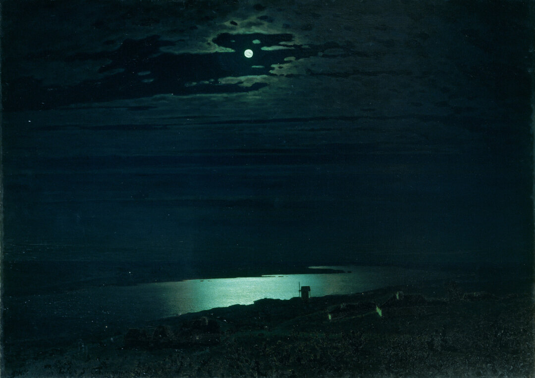 Архип Куинджи. Лунная ночь на Днепре. 1880