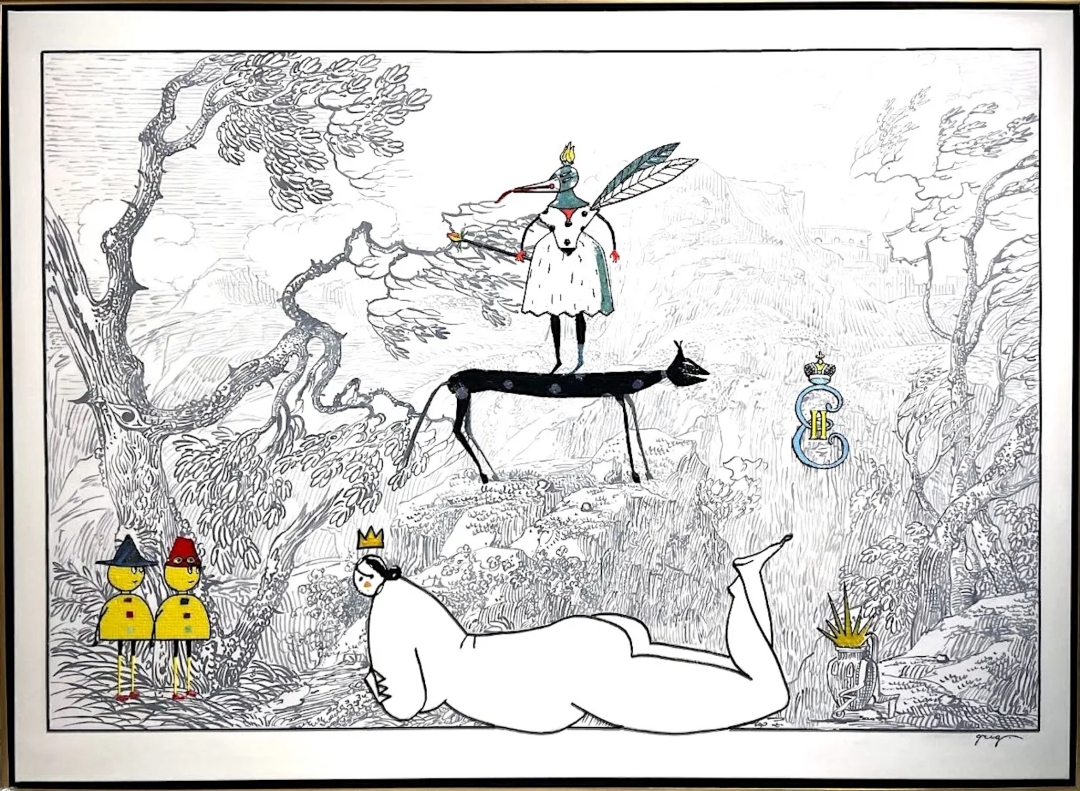 Владимир Григ. «Сны Екатерины». 130 x 180 см. Холст, акрил, мозаика, стеклярус. 2026