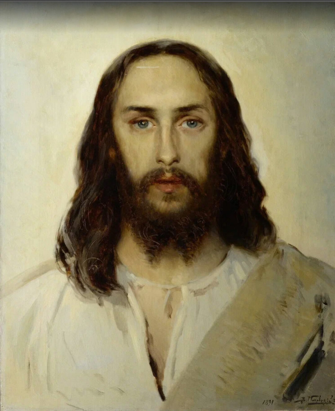 Владимир Маковский. Голова Христа. 1891