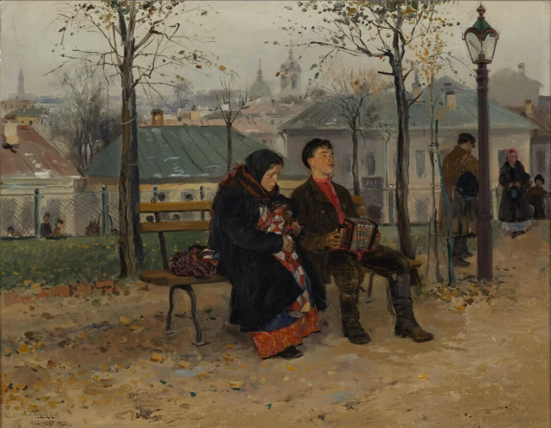 Владимир Маковский. На буульваре. 1886-1887