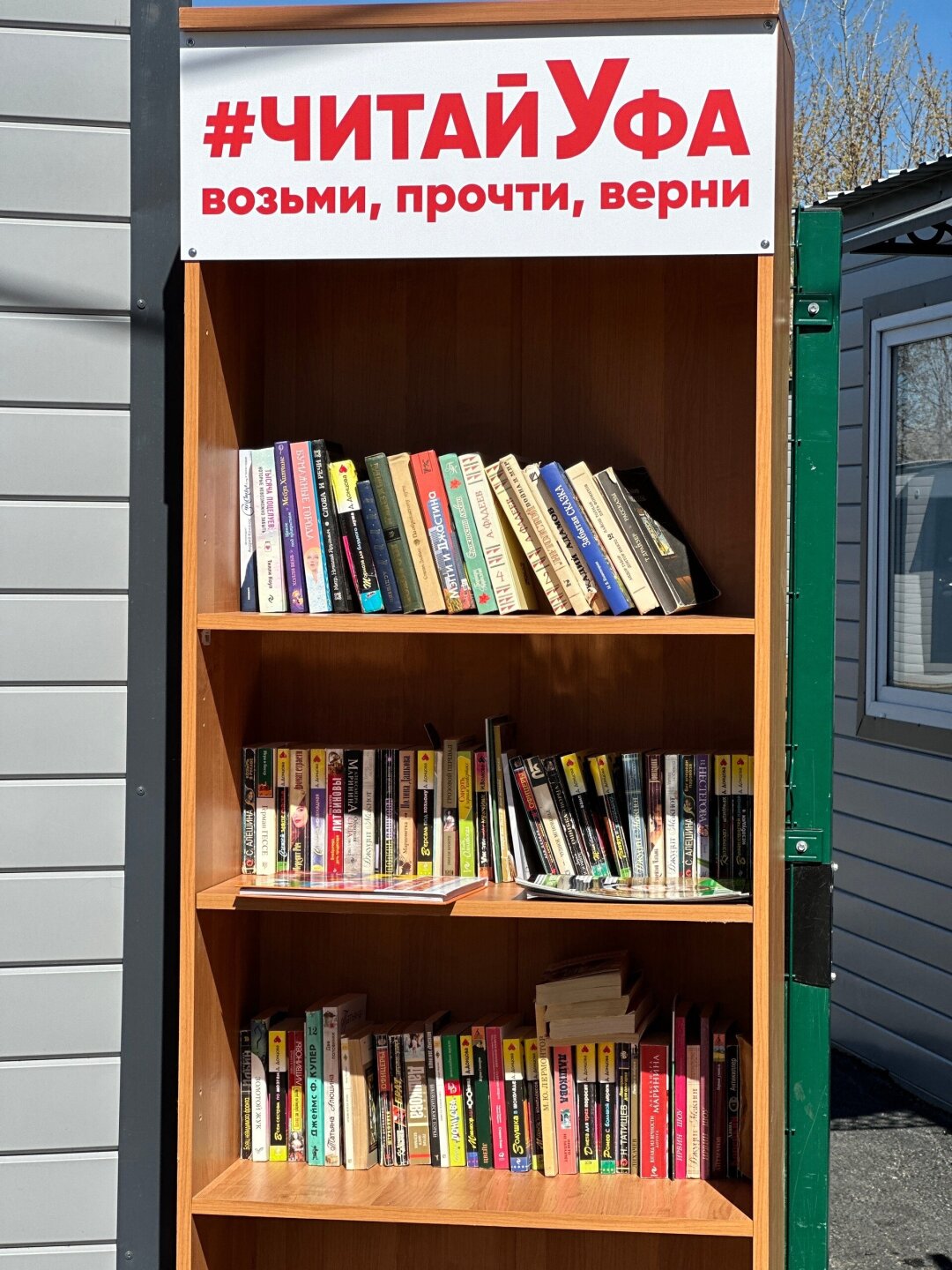Книжная полка в приюте