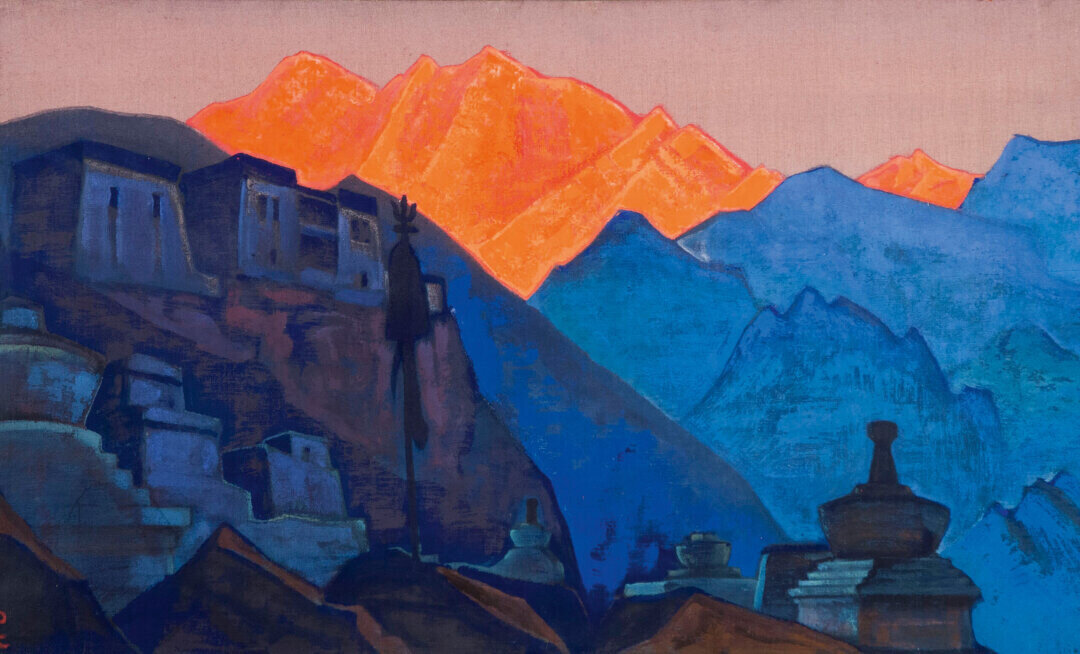 Николай Рерих. Тибет. Горящая вершина. 1933 (?)