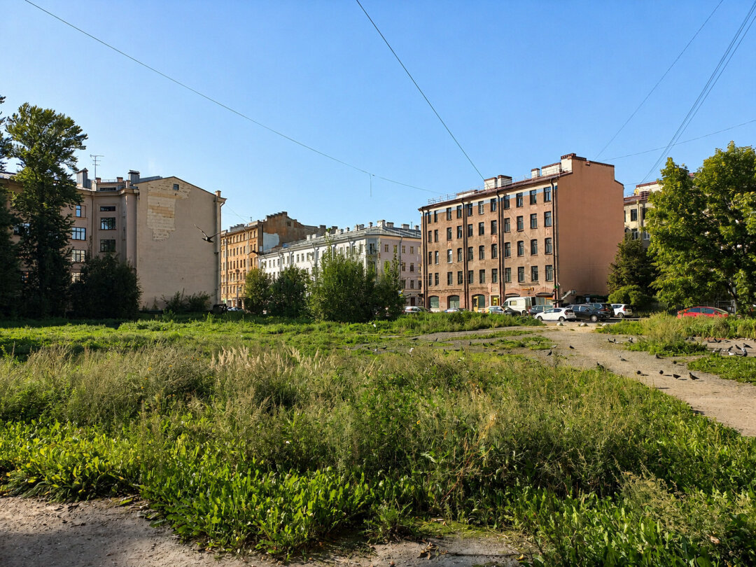 Участок на углу Сытнинской и Кронверкской улиц